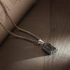 Spectrolite Pendant Necklace For Men,Grey Pendant,Mens Necklace,Mens Grey Pendant, Mens Jewelry,Silver Necklace,Stain steel,Gift For Him