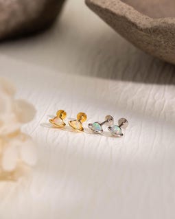925 Sterling Silver Opal Saturn Stud Earrings,Minimalist Space Earrings,Celestial Jewelry,Birthday Gift,Bridesmaid Gift,For Sister,For Her